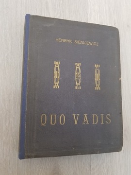 QUO VADIS KSIĄŻKA 1927 ROK HENRYK SIENKIEWICZ.