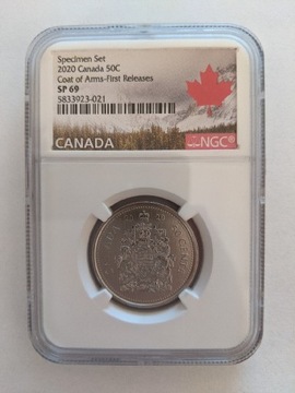 50 centów. Kanada 2020. GNC 69