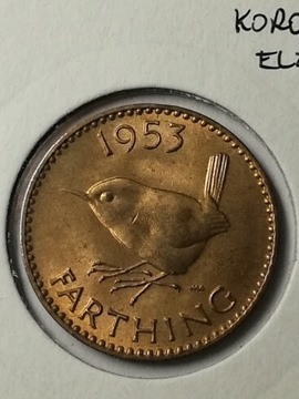 1 farthing 1953 rok ( koronacja Elżbiety II )