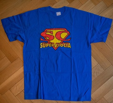 Podkoszulka T-shirt Tiszert Super ciocia niebieska