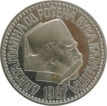 Jugosławia 100 dinara 1987, KM#127.1