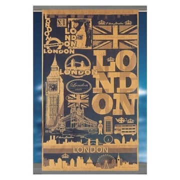 Panel firankowy Londyn 140cm x 240cm stare złoto