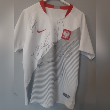 Koszulka z Podpisami reprezentacji Polski