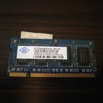 Pamięć 1GB DDR2  do laptopa