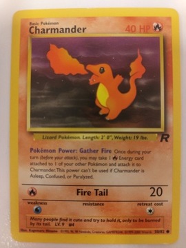 Pokemon Karta TCG charmander 50/82 Team Rocket