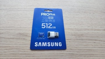 Karta pamięci microSDXC Samsung PRO Plus MB-MD512SB/WW 512 GB + czytnik