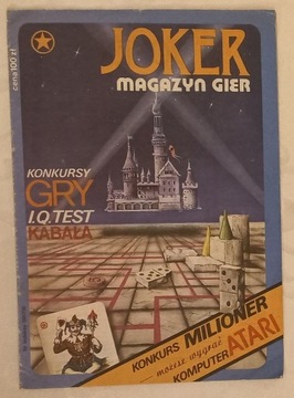 magazyn gier JOKER numer 1 rok 1987