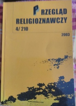 Przegląd Religioznawczy, Nr 4, 2003