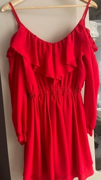 Sukienka czerwona S M L 