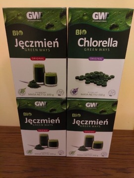 3x Jęczmień BIO + Chlorella BIO tabletki 1320 szt