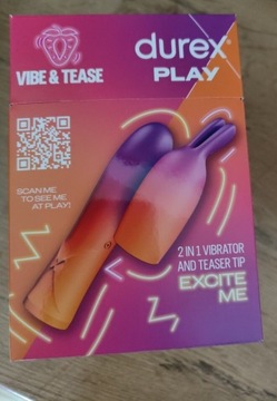 Play Vibe & Tease 2in1 wibrator że stymulującą końcówką