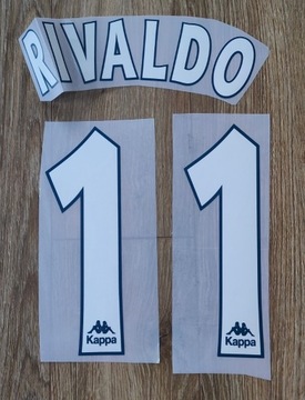 Nameset Rivaldo 11 na koszulkę FC Barcelona 97/98