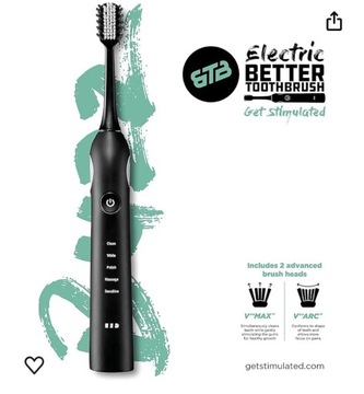 Elektryczna szczoteczka do zębów BETTER - czarna