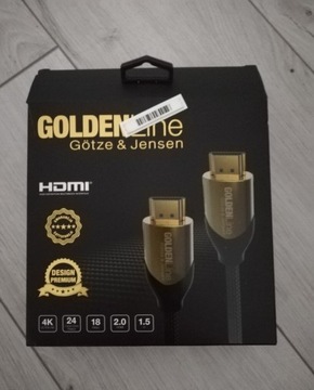 Kabel HDMI Gotze&Jensen Goldenline nowy 