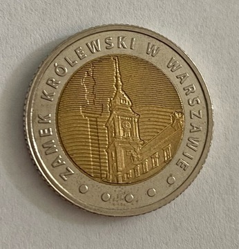 5 zł Zamek Królewski w Warszawie 2014 rok