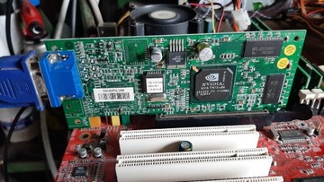 Old karta graficzna AGP NVIDIA Vanta 16Mb vintage 