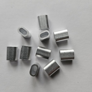 Złączka aluminiowa 3mm tuleja - 10 szt