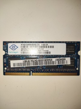 Nanya Pamięć DDR3 4 GB 1333MHz 1,5V NT4GC64B8HB0NS-CG
