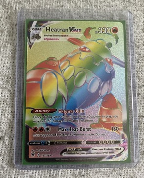 Pokemon Heatran V Max mint (koszulka+toploader)