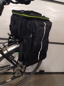 Sakwa, torba rowerowa 3 częściowa na bagażnik