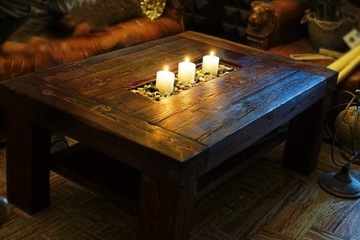 Ława stół ze starego drewna