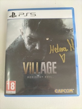 Resident Evil Village PS5 z autografem Heleny M.