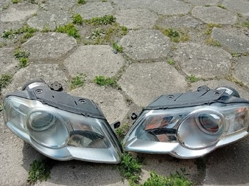 Reflektory lampa lewa i prawa VW Passat B6 UK/IE 