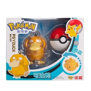 PSYDUCK POKEMON FIGURKA + POKEBALL PREZENT