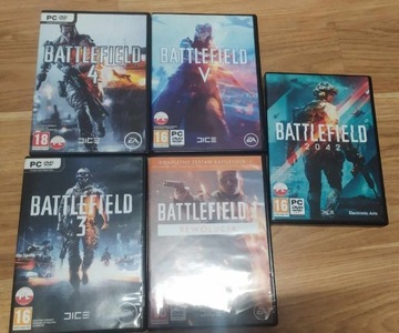 Zestaw Battlefield 3,4,5,1,2042 PL PC