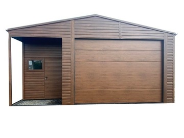 Garaż blaszany 7×10 + Brama Segmentowa