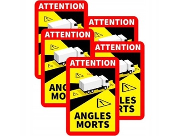 Naklejki ATTENTION ANGLES MORTS - MARTWE POLE