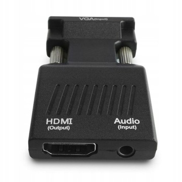 Konwerter/Adapter VGA do HDMI AUDIO Full HD/1080p 