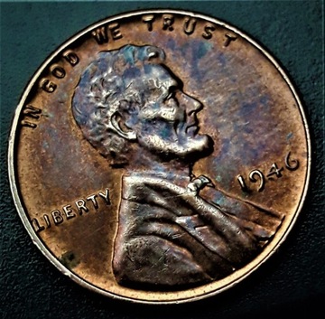 LINCOLN  CENT -1946--.USA.  PODWOJENIA