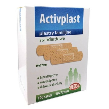 Activplast plastry familijne standardowe 100 sztuk