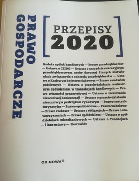 Prawo gospodarcze Przepisy 2020 Agnieszka Kaszok