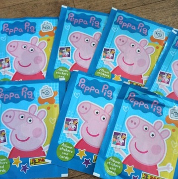 Panini naklejki Peppa Pig 7 saszetek Świnka pepa