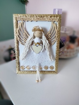 Pamiątka Komunii Świętej anioł 