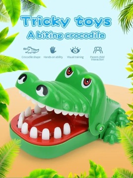 Zabawka dla dzieci krokodyla gryzący palce