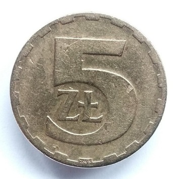 5 złoty 1977  ładna w kapslu