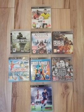 Zestaw gier na PS3 (Fifa, Sleeping Dogs, CofD)