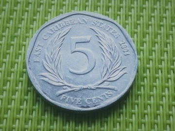 KARAIBY WSCH. 2004 - 5 Cents  k6
