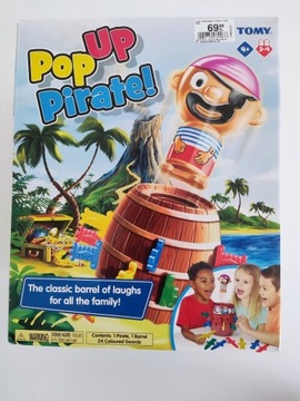 Gra beczka Pirata - Pop-Up Pirate TOMY