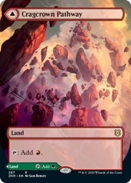 Zendikar Rising Cragcrown Pathway Borderless NM