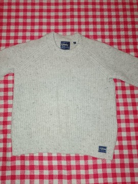 Sweter Superdry 80% wełna jagnięca 152/158