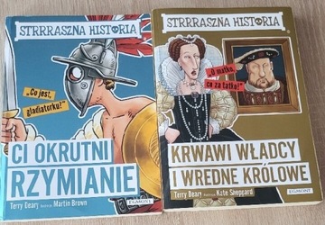 Dwie książki z serii " Strrraszna historia"