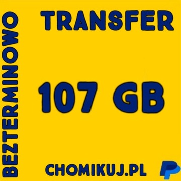 Transfer 107 GB na chomikuj Bezterminowo