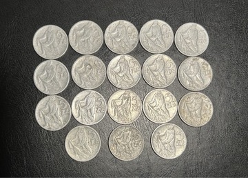 monety 5 złotych rybak 1959 i 1974