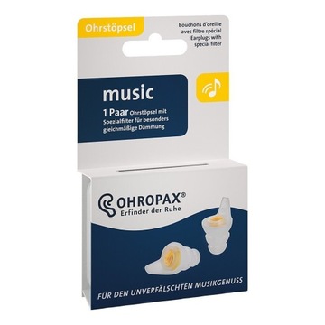 Ohropax music Stoppery z filtrem (2 szt.)