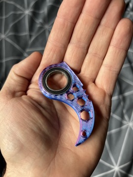 Brelok FINGER SPINNER KARAMBIT DOUBLE COLOR