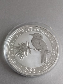 Kookaburra 2000 uncja srebra 